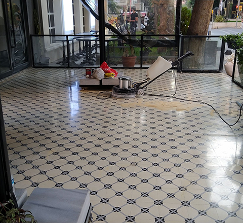 Çini-Karo Silim ve Cila